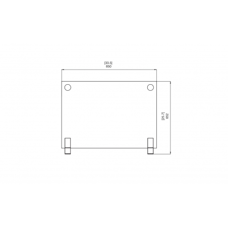 Elegant tempered glass fire screen that enhances and protects your bioethanol fireplace.