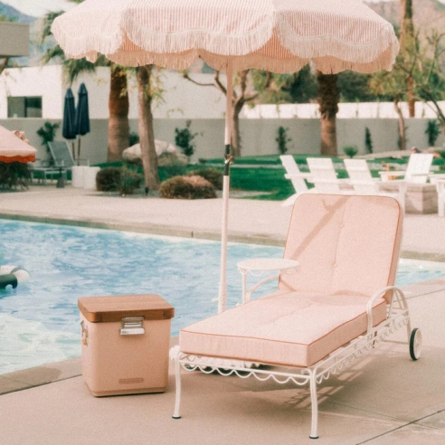 THE AL FRESCO SO LOUNGER FRAME RIVE PINK